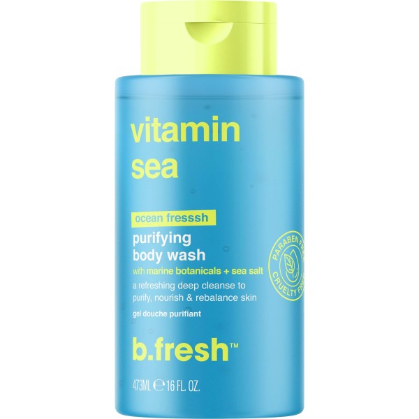 b.fresh Vitamin Sea Body Wash Kūno prausiklis su jūros druska, 473ml | elvaistine.lt