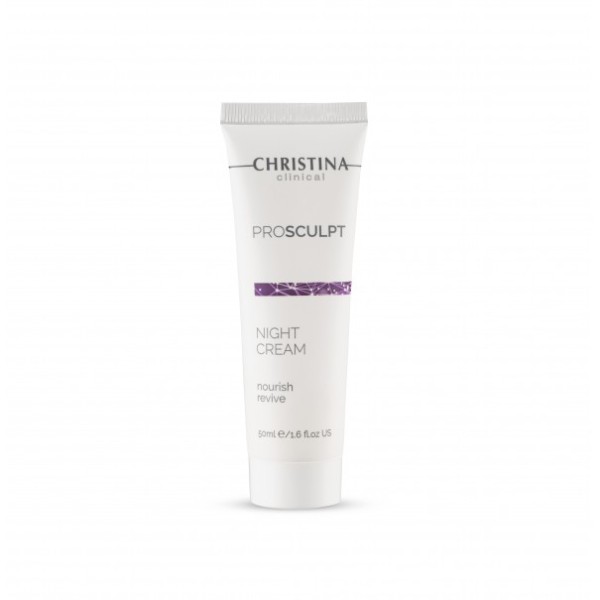 Christina Clinical ProSculpt Night Cream Nourish Revive Drėkinamasis, maitinamasis naktinis veido kremas, 50ml | elvaistine.lt