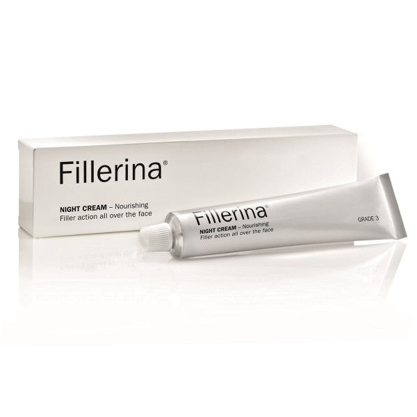 Fillerina Night Cream Grade 3 Naktinis kremas su 6 hialurono rūgštimis ir peptidais, 50ml | elvaistine.lt