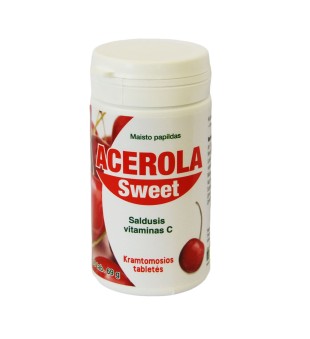 Hankintatukku Saldusis vitaminas C - Acerola Sweet N90 | elvaistine.lt