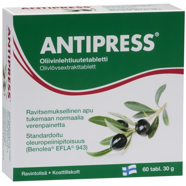 Hankintatukku Alyvmedžio lapų ekstraktas - Antipress tab N60 | elvaistine.lt