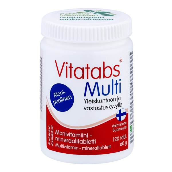 Hankintatukku Vitatabs Multi, N120 | elvaistine.lt