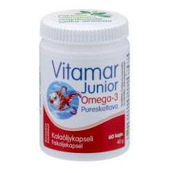 Vitamar Junior caps N60 žuvų taukai vaikams