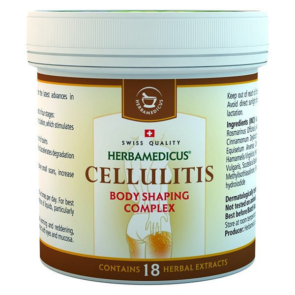 Herbamedicus HERBAMEDICUS CELLULITIS balzamas, 250 ml anticeliulitinė priemonė | elvaistine.lt