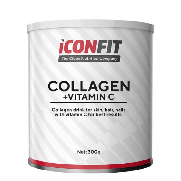 ICONFIT Collagen + Vitamin C Kolagenas su vitaminu C, 300g | elvaistine.lt