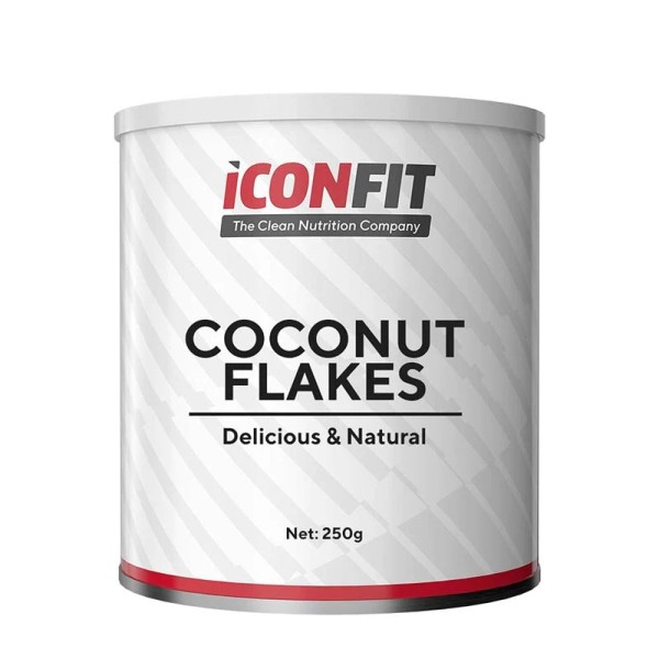 ICONFIT Coconut Flakes Kokosų dribsniai, 250g | elvaistine.lt