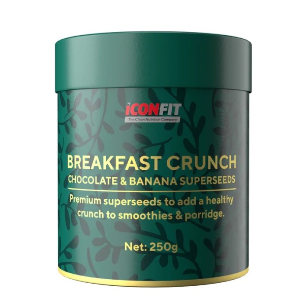 ICONFIT Breakfast Crunch Įvairių supermaisto produktų mišinys, 250g  | elvaistine.lt
