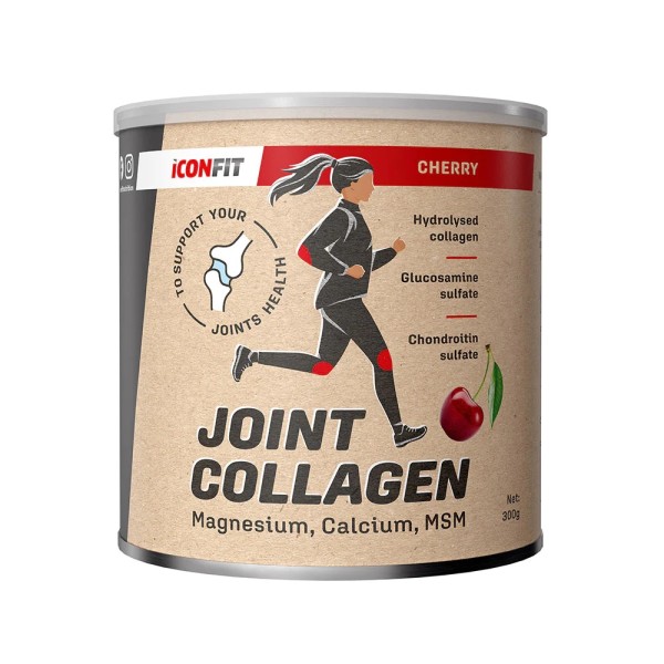 ICONFIT Joint Collagen Cherry Vyšnių skonio kolagenas sąnariams, 300g | elvaistine.lt