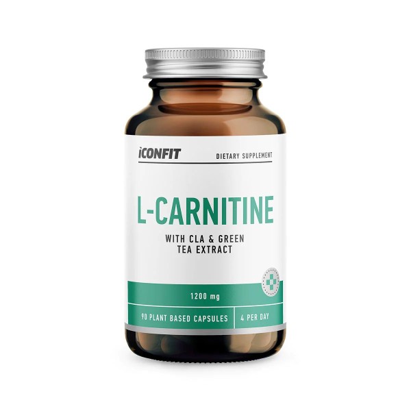 ICONFIT L-Carnitine L-karnitinas su CLA ir žaliosios arbatos ekstraktu, N90  | elvaistine.lt