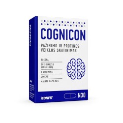 Cognicon Kompleksinis maisto papildas kognityvinėms funkcijoms ir protiniam darbingumui palaikyti,N30