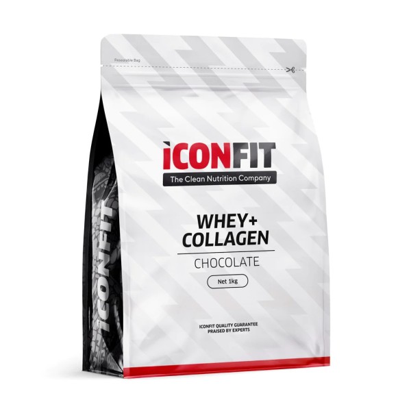 ICONFIT Whey+ Collagen Išrūgų baltymai ir hidrolizuotas kolagenas, 1000g | elvaistine.lt