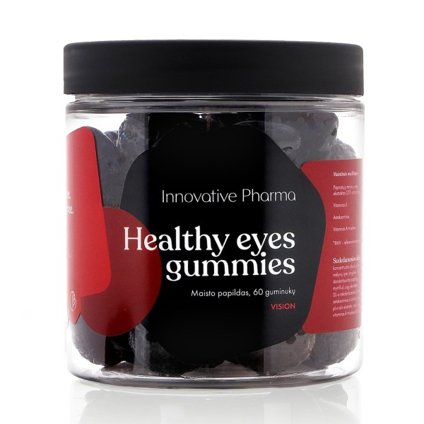 Innovative Pharma Baltics Healthy Eyes Gummies Maito papildas, 60 guminukų | elvaistine.lt
