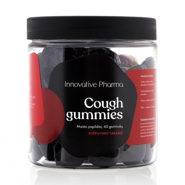 Innovative Pharma Baltics Cough Gummies Maisto papildas, 60 guminukų | elvaistine.lt