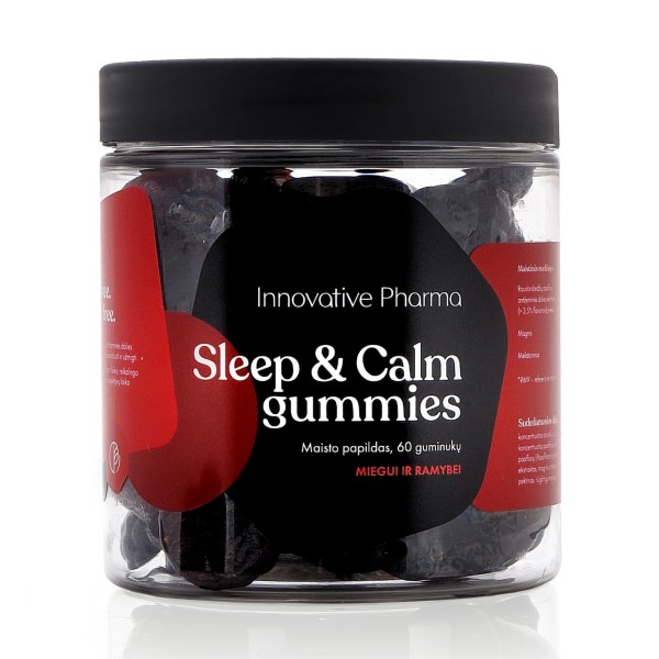 Innovative Pharma Baltics Sleep & Calm Gummies Maisto papildas, 60 guminukų | elvaistine.lt