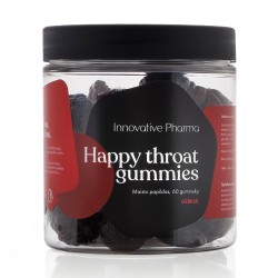 Happy Throat Gummies Maisto papildas, 60 guminukų