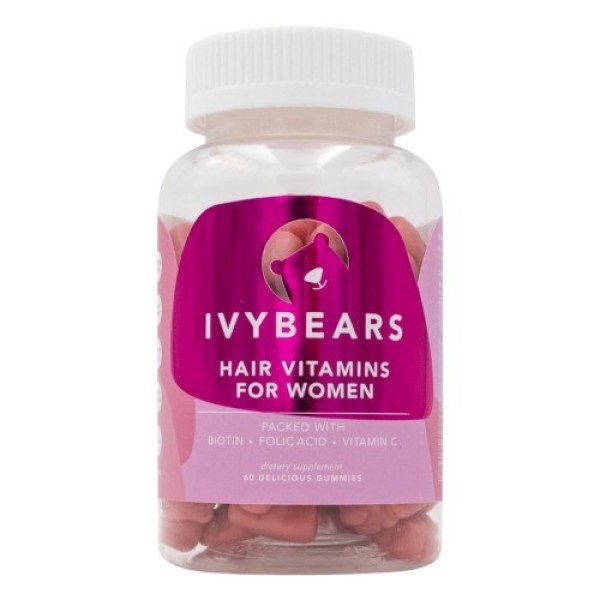 IvyBears IvyBears Plaukų augimą skatinantys vitaminai moterims, 60 guminukų | elvaistine.lt