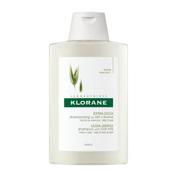 Klorane Ultra Gentle Shampoo With Oat Milk Šampūnas su avižų pieneliu, 200ml | elvaistine.lt