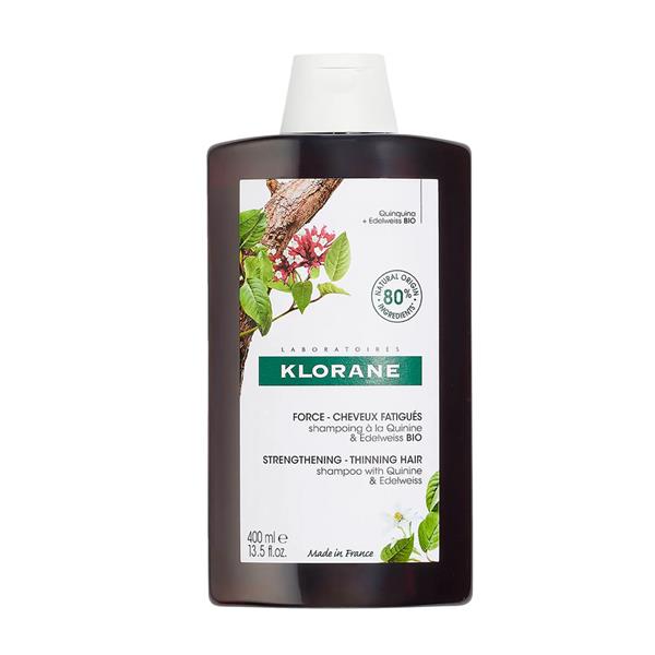 Klorane Strenghtening Shampoo With Quinine Stiprinamasis šampūnas su chininu ir vitaminais, 400ml | elvaistine.lt