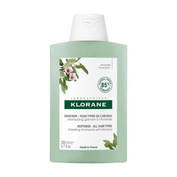 Klorane Softness Shielding Shampoo With Almond Šampūnas su migdolų ekstraktu, 200ml | elvaistine.lt