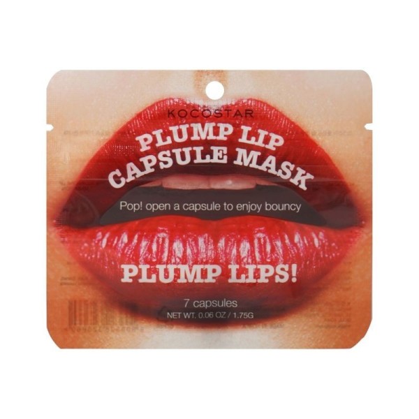 Kocostar Plump Lip Capsule Mask Lūpas putlinanti kaukė-ampulės, 7x0,15g | elvaistine.lt