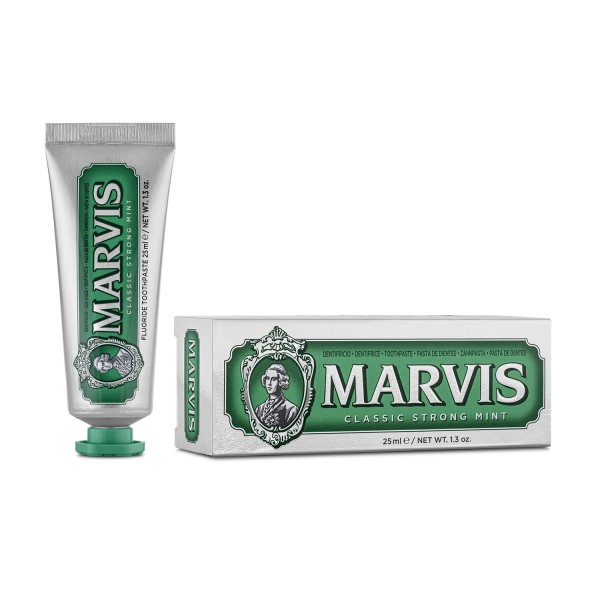 Marvis Classic Strong Mint Klasikinė mėtų skonio dantų pasta, 25ml | elvaistine.lt
