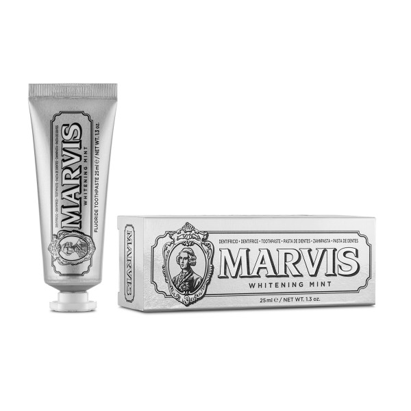 Marvis Whitening Mint Balinanti mėtų skonio dantų pasta, 25 ml | elvaistine.lt