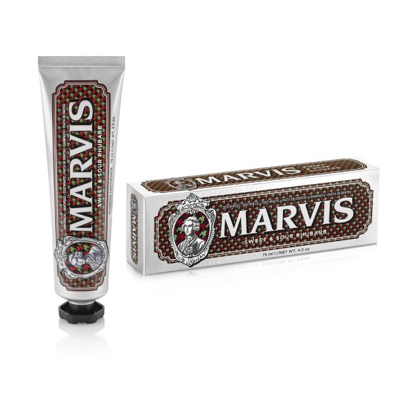 Marvis Sweet & Sour Rhubarb Rabarbarų ir mėtų skonio dantų pasta, 75ml | elvaistine.lt