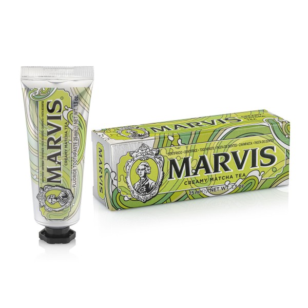 Marvis Creamy Matcha Tea Toothpaste Matcha arbatos - mėtų skonio dantų pasta, 25ml | elvaistine.lt