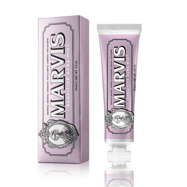Marvis Sensitive Gums Gentle Mint Švelnaus mėtų aromato dantų pasta jautrioms dantenoms, 75ml | elvaistine.lt