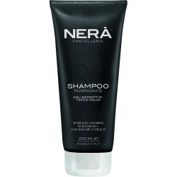 02 Purifying Shampoo With Thymus & Mallow Extracts Valomasis šampūnas riebiai galvos odai, 200ml