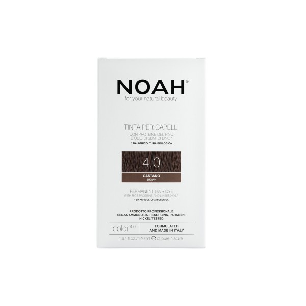 Noah Ilgalaikiai plaukų dažai - 4.0 Brown, 140ml | elvaistine.lt