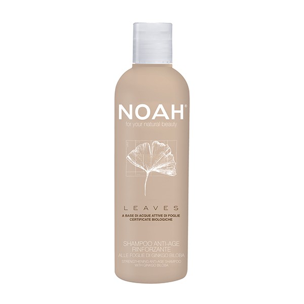 Noah LEAVES Stiprinantis šampūnas brandiems plaukams su ginkmedžio lapais, 200ml | elvaistine.lt