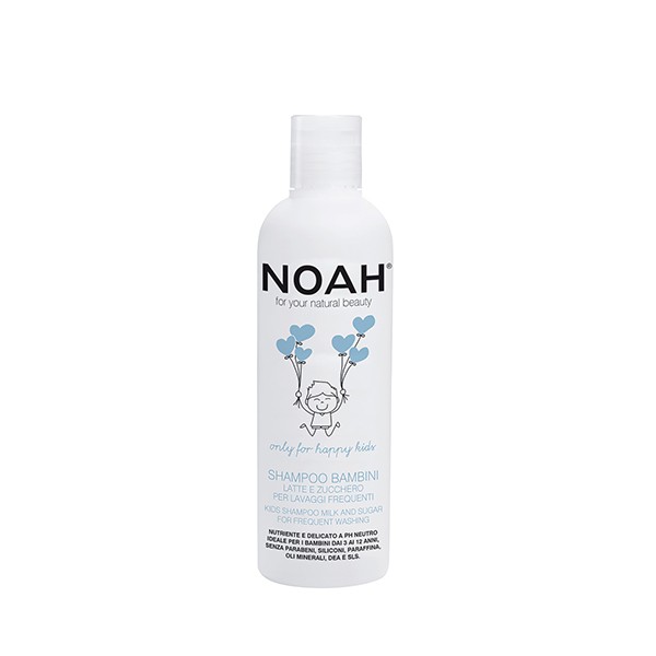 Noah Vaikiškas maitinamasis šampūnas su pienu ir cukrumi dažnam naudojimui, 250ml | elvaistine.lt