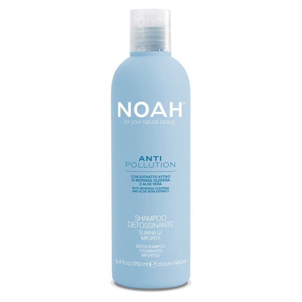 Noah Anti Pollution Apsauginis šampūnas su alijošiaus ir aliejinės moringos ekstraktais, 250ml | elvaistine.lt