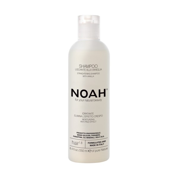Noah 1.8 Straightening Shampoo With Vanilla Tiesinamasis šampūnas su vanile, 250ml | elvaistine.lt
