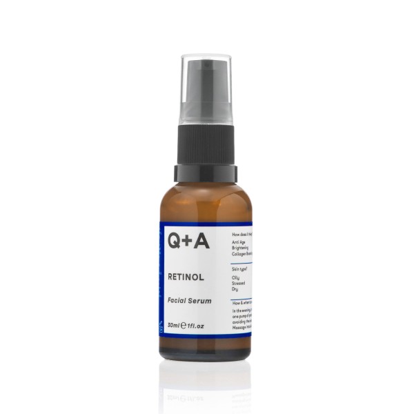 Q+A Retinol 0.2% Facial Serum Veido serumas su retinoliu, 30ml | elvaistine.lt