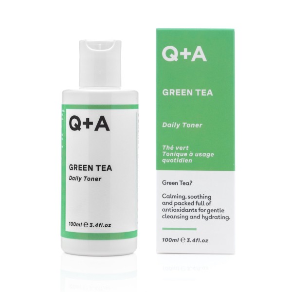 Q+A Green Tea Daily Toner Kasdienis veido tonikas su žaliąja arbata, 100ml | elvaistine.lt