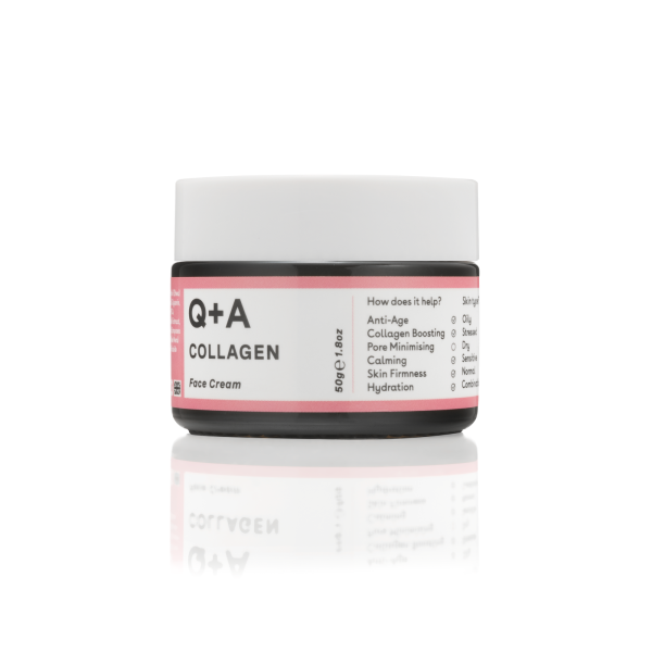 Q+A Collagen Anti-Age Face Cream Veido kremas su kolagenu, 50ml | elvaistine.lt