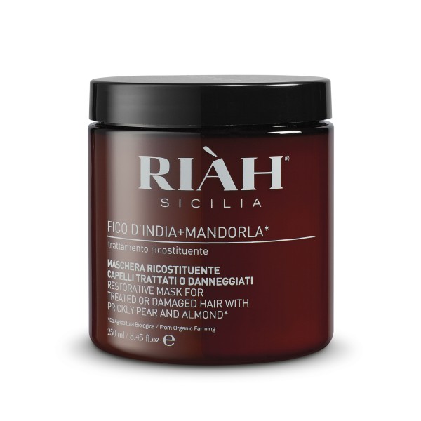 RIAH Restorative Mask For Treated Hair Atkuriamoji plaukų kaukė su opuncijų ir migdolų aliejais, 250ml | elvaistine.lt