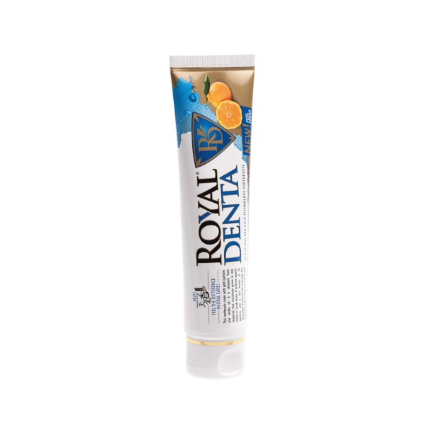 Royal Denta Jeju Citrus And Gold Technology Toothpaste Dantų pasta su auksu ir unshiu, 130g | elvaistine.lt