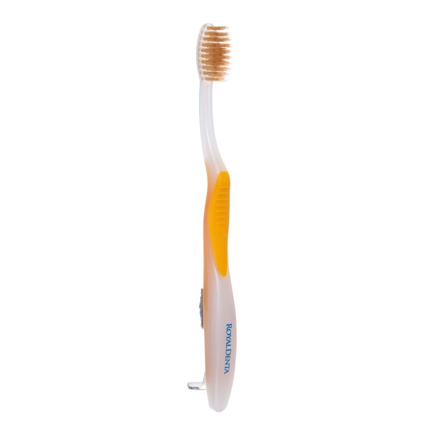 Royal Denta Gold Soft Toothbrush Minkštas dantų šepetėlis su aukso nanodalelėmis, 1 vnt. | elvaistine.lt