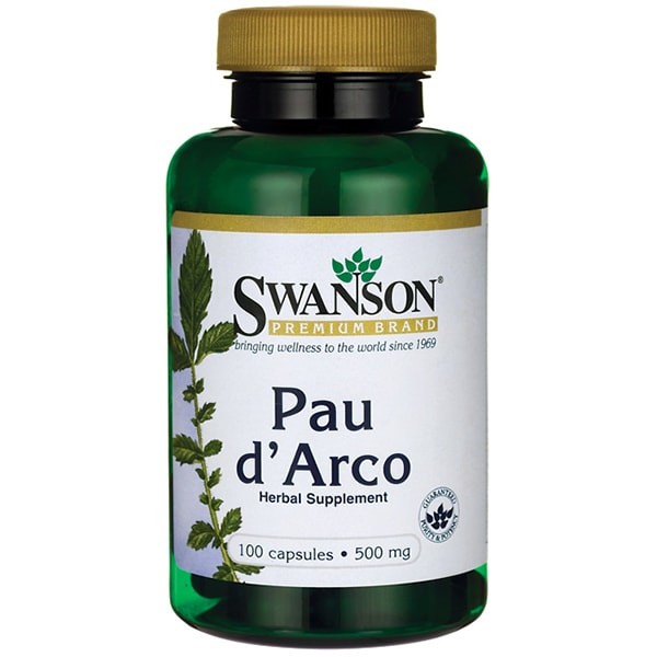 Swanson PAU D'ARCO 500 mg N100 | elvaistine.lt