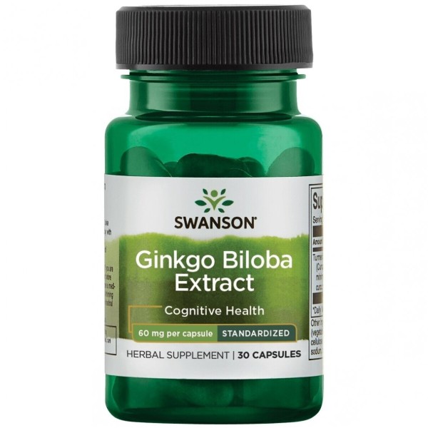 Swanson Ginkgo Biloba N30 | elvaistine.lt