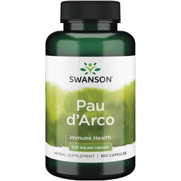 Swanson PAU D'ARCO 500 mg N100 | elvaistine.lt
