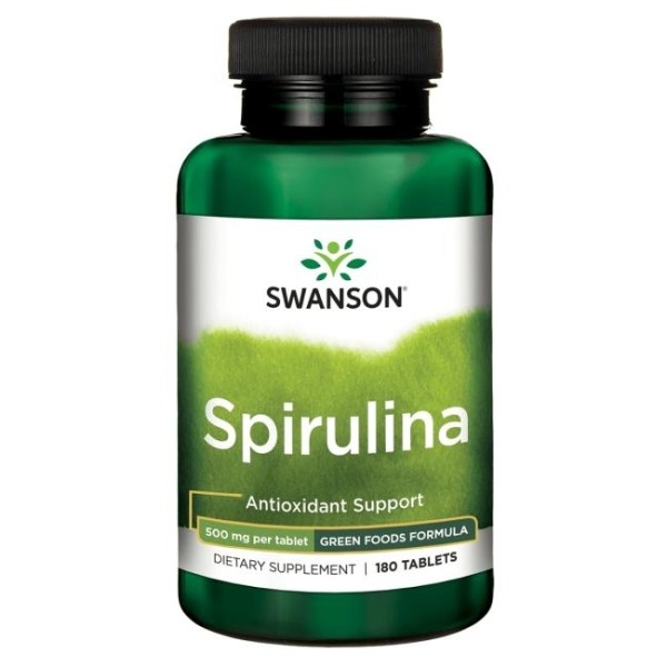 Swanson Spirulina 500 mg N180 | elvaistine.lt