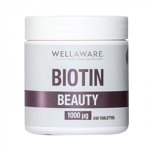 WellAware Biotin Beauty 1000mcg Maisto papildas, N240 | elvaistine.lt