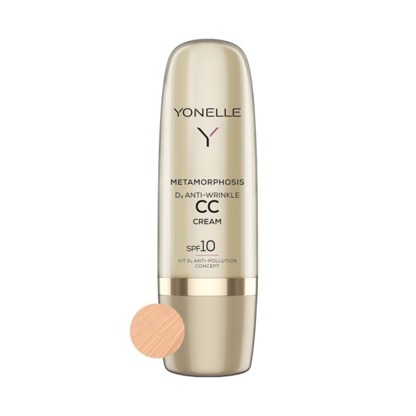 Yonelle Metamorphosis D3 Anti-Wrinkle CC Cream SPF10 Neutral Priešraukšlinis CC kremas, 50ml | elvaistine.lt